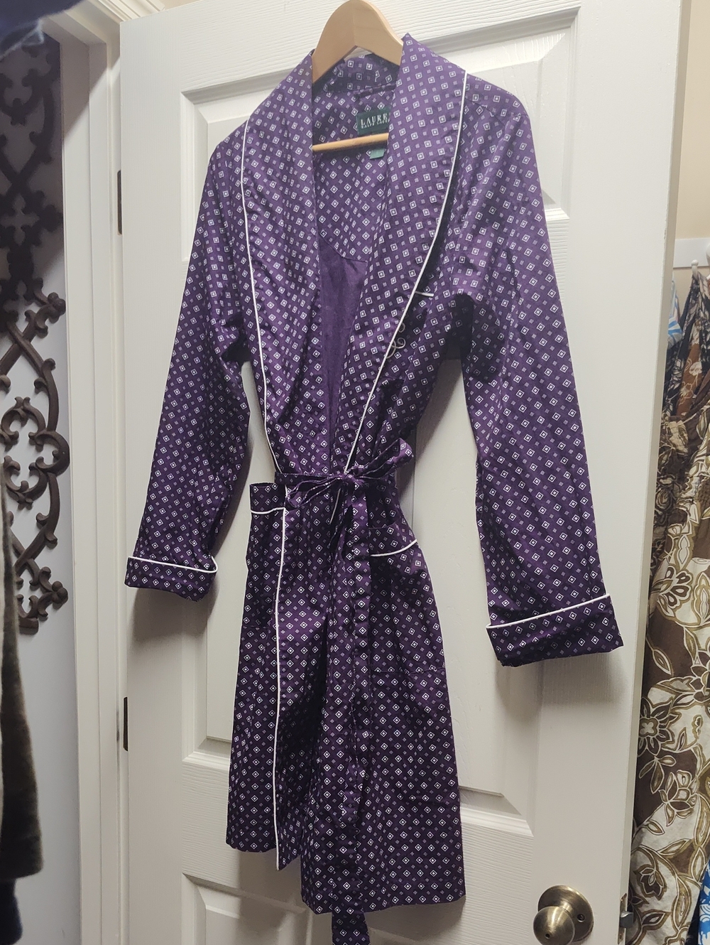 Ralph Lauren Purple 100% Cotton Robe S